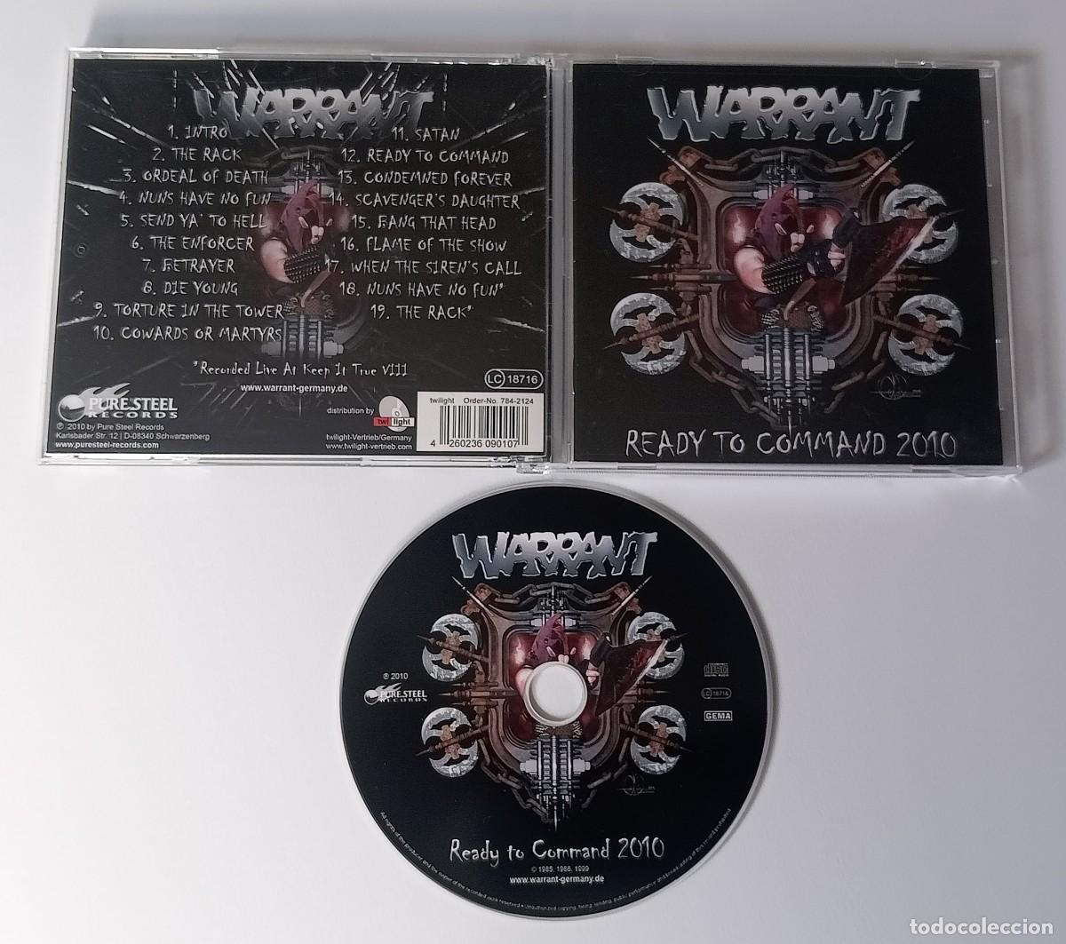 CDs de m&uacute;sica: CD WARRANT - READY TO COMMAND - Foto 2