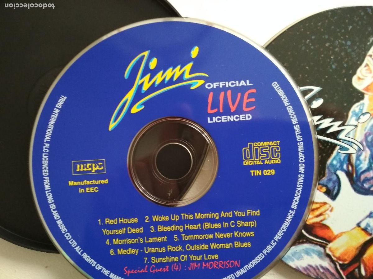 CDs de m&uacute;sica: Jimi Hendrix, Live Official Licenced - Foto 4