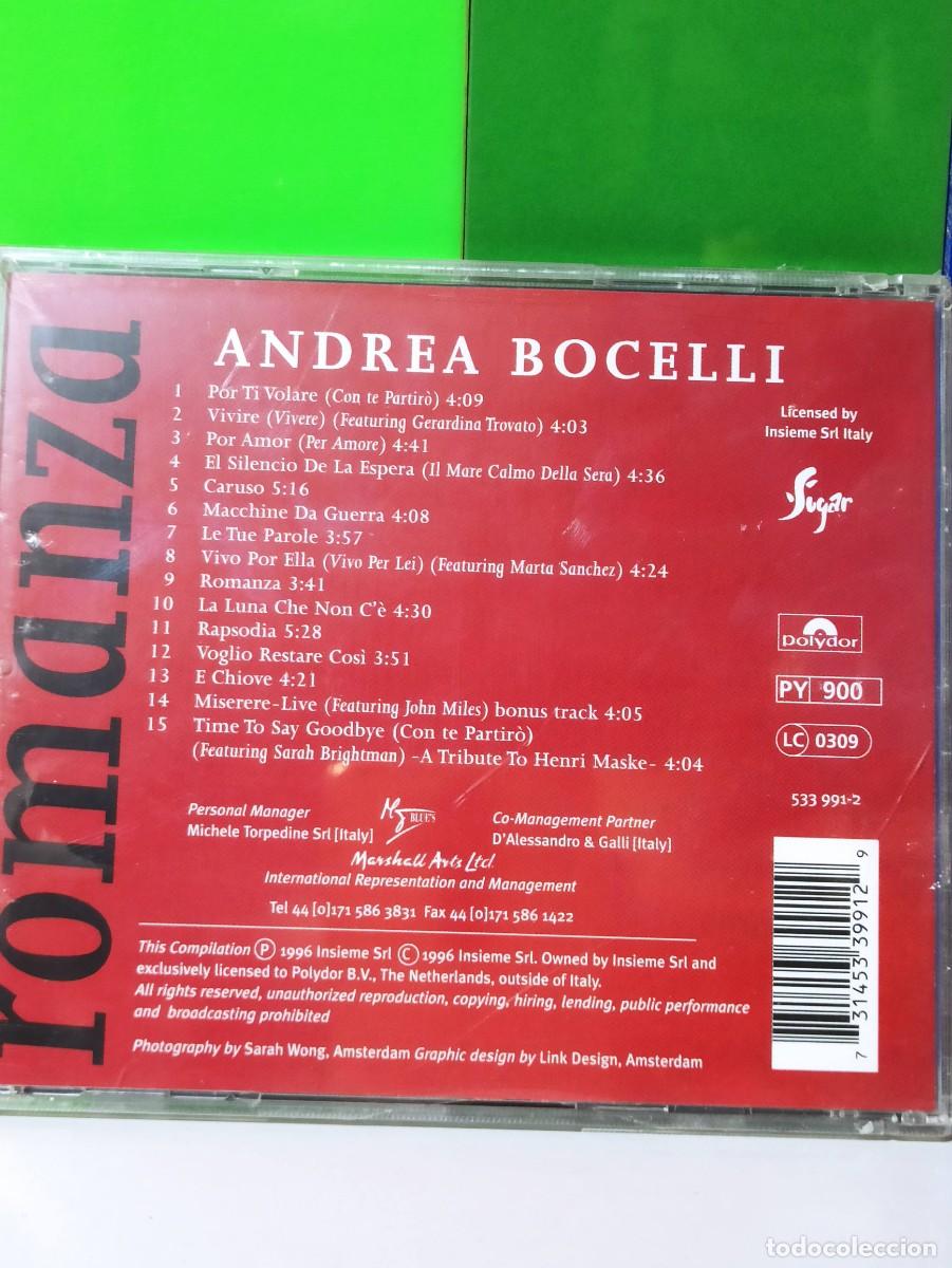 CDs de m&uacute;sica: ANDREA BOCELLI - ROMANZA *PRECINTADO* - Foto 2