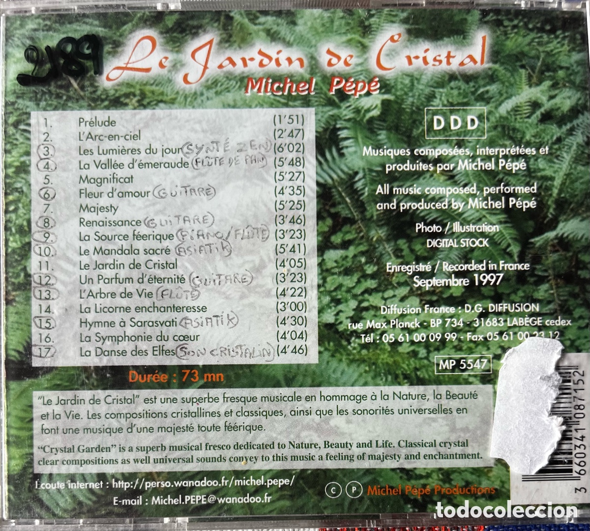 CDs de m&uacute;sica: Le Jardin de Cristal cd de Michel Pepe - Foto 2