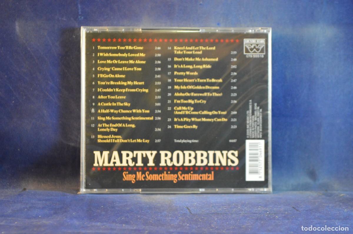 CDs de m&uacute;sica: MARTY ROBBINS - SING ME SOMEYHING SENTIMENTAL - CD - Foto 2