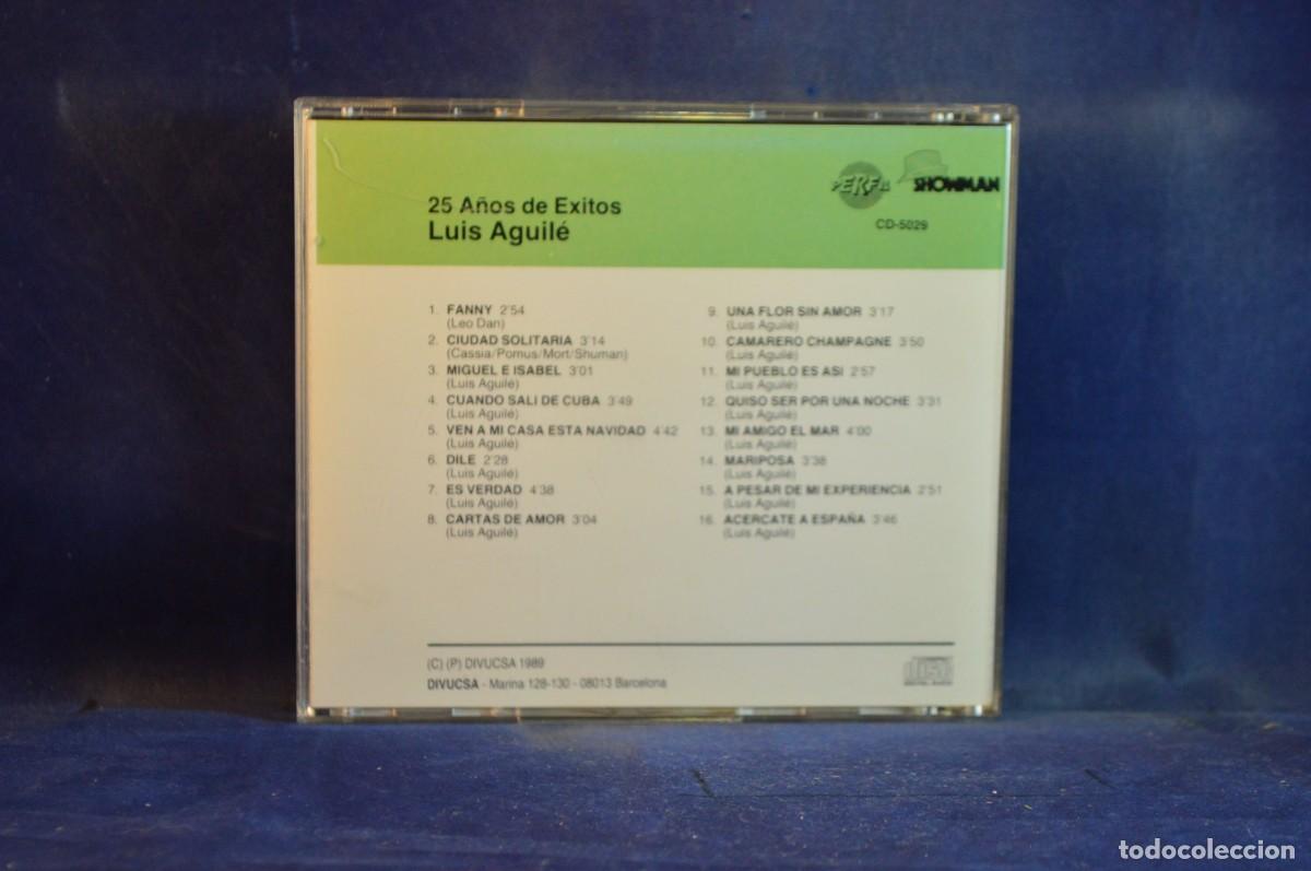 CDs de m&uacute;sica: LUIS AGUILE &ndash; 25 A&Ntilde;OS DE &Eacute;XITOS - CD - Foto 2