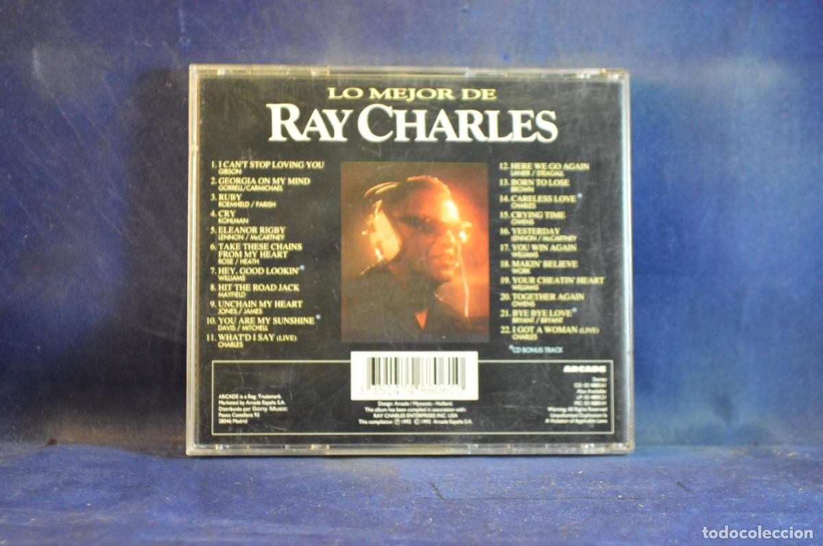 CDs de m&uacute;sica: RAY CHARLES &ndash; LO MEJOR DE RAY CHARLES - CD - Foto 2