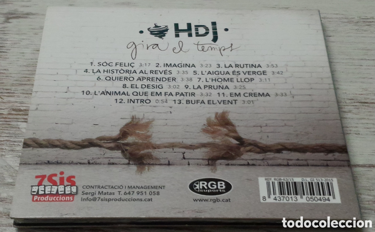 CDs de m&uacute;sica: HORA DE JOGLAR - GIRA EL TEMPS - Foto 2