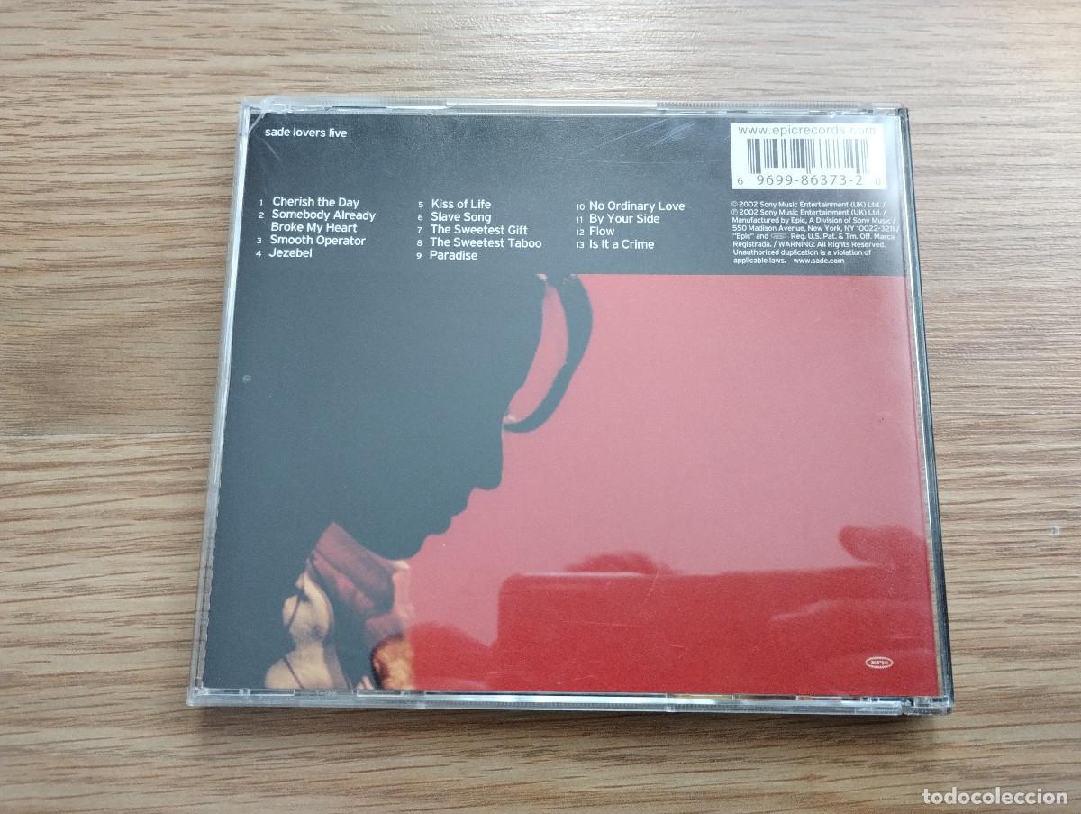 CDs de m&uacute;sica: SADE - SADE LOVERS LIVE - CD Jazz - Foto 3