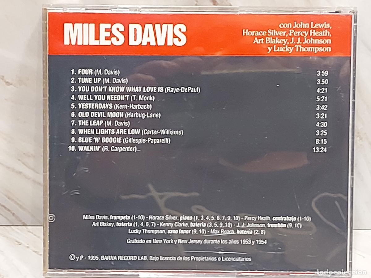 CDs de m&uacute;sica: MILES DAVIS / JAZZ & BLUES / CD CON 10 TEMAS/ IMPECABLE - Foto 3