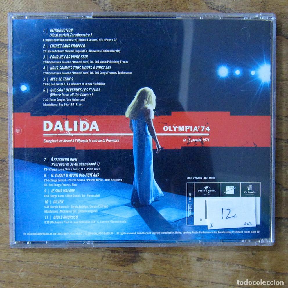 CDs de m&uacute;sica: DALIDA - OLYMPIA 74 - 2004 - EN DIRECTO - Foto 3