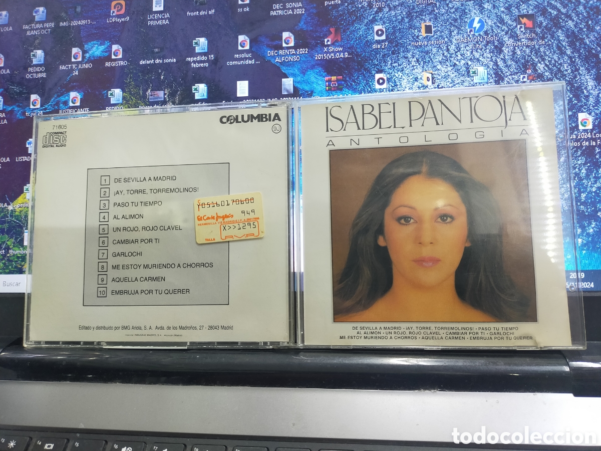 CDs de m&uacute;sica: Isabel Pantoja CD antolog&iacute;a 1987 - Foto 1