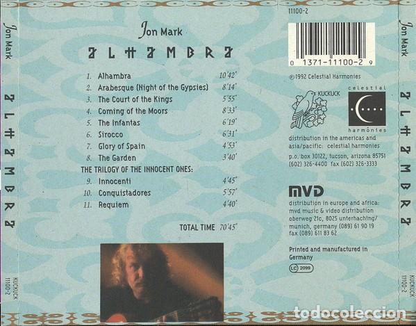 CDs de m&uacute;sica: Jon Mark &ndash; Alhambra - CD - Foto 2