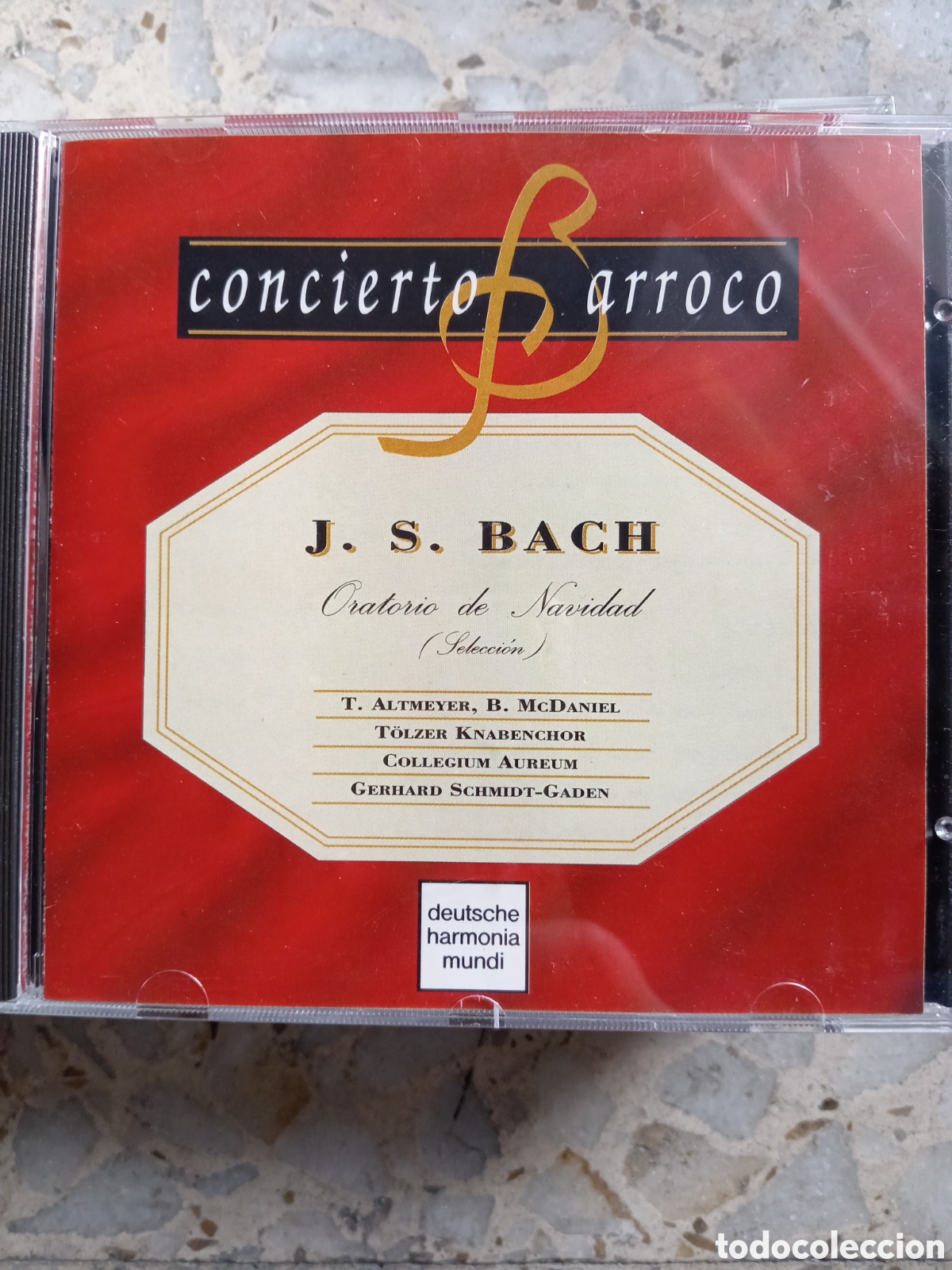 CDs de m&uacute;sica: CD BACH ORATORIO DE NAVIDAD GERHARD SCHMIDT GADEN CONCIERTO BARROCO - Foto 1