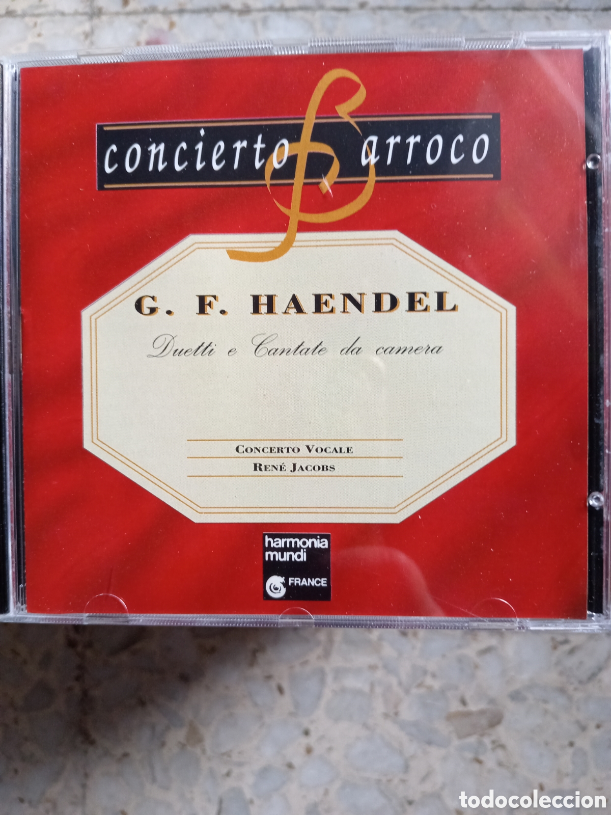CDs de m&uacute;sica: CD HAENDEL DUETTI E CANTATE DA CAMERA RENE JACOBS CONCIERTO BARROCO - Foto 1