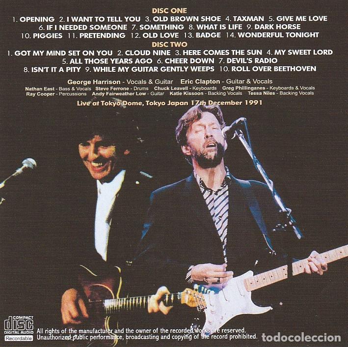 CDs de m&uacute;sica: 2 Cds George HARRISON & E. Clapton - Live Tokyo 1991 - Foto 2