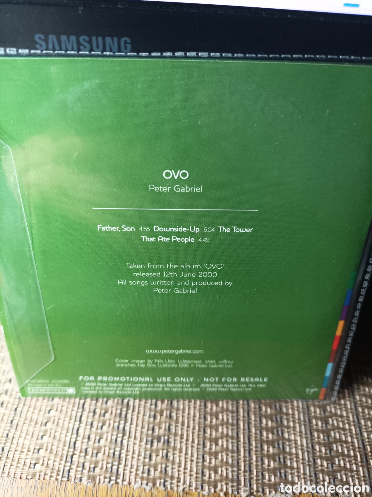 CDs de m&uacute;sica: Peter Gabriel. Ovo. CD promo. - Foto 2