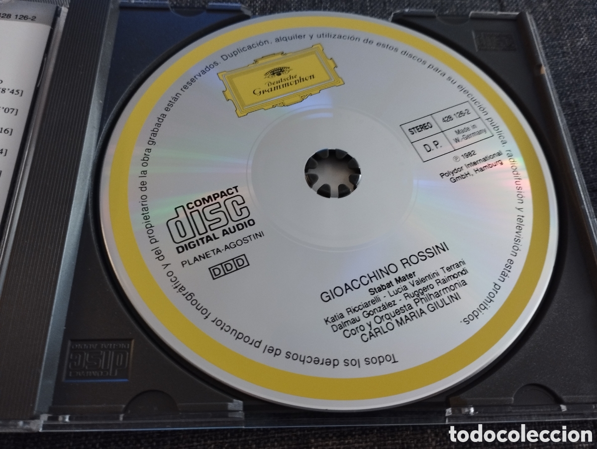 CDs de m&uacute;sica: GIULINI - ROSSINI / STABAT MATER (CD) - Foto 2