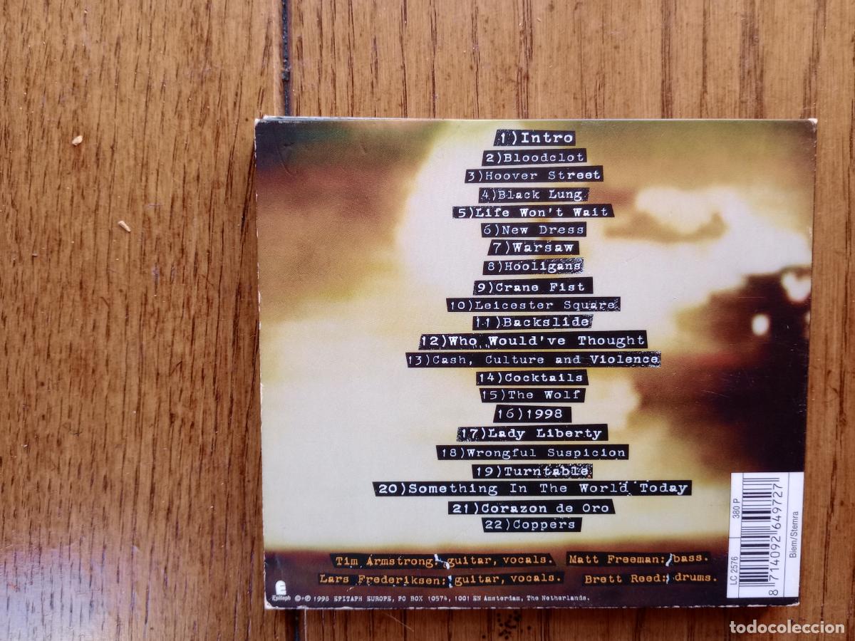 CDs de m&uacute;sica: Rancid - Life wont wait - Foto 3