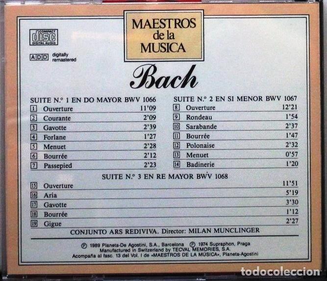 CDs de m&uacute;sica: BACH - SUITES - N&ordm; 1-2-Y 3 CD - Foto 2