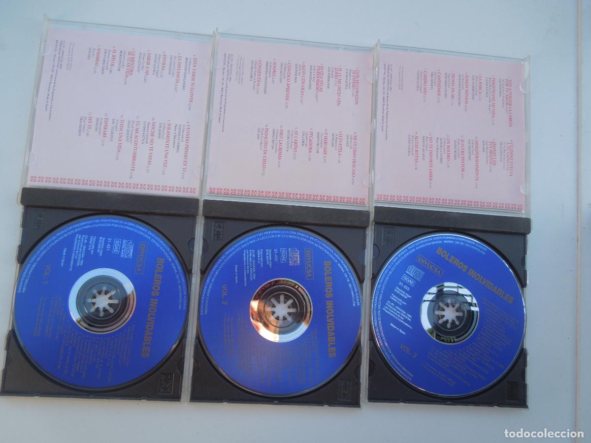 CDs de m&uacute;sica: BOLEROS INOLVIDABLES - VOL 1-2-3 - 3CD,S - Foto 2