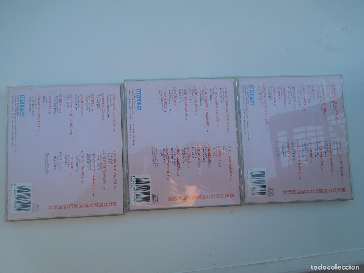 CDs de m&uacute;sica: BOLEROS INOLVIDABLES - VOL 1-2-3 - 3CD,S - Foto 3