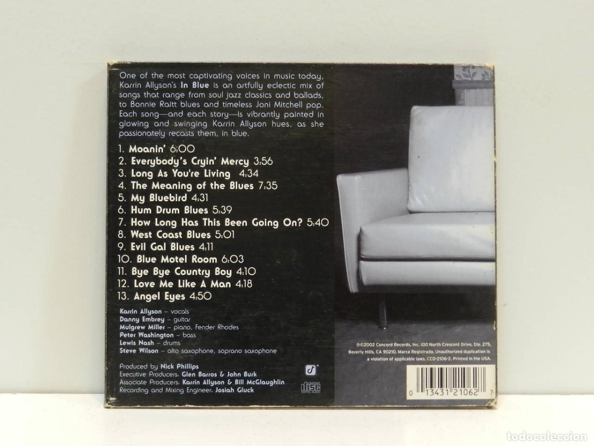 CDs de m&uacute;sica: DISCO CD. Karrin Allyson &ndash; In Blue. COMPACT DISC. - Foto 2