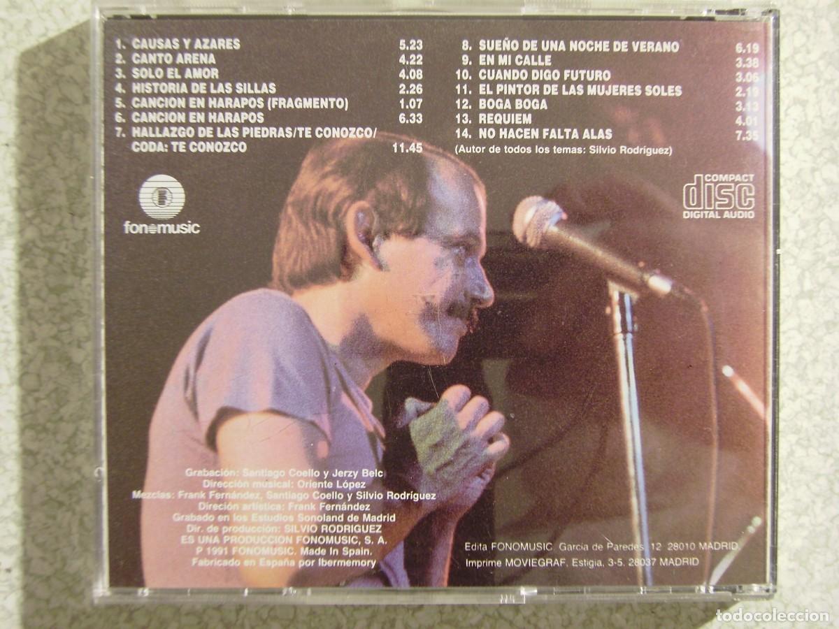 CDs de m&uacute;sica: SILVIO RODRIGUEZ.CAUSAS Y AZARES - Foto 2
