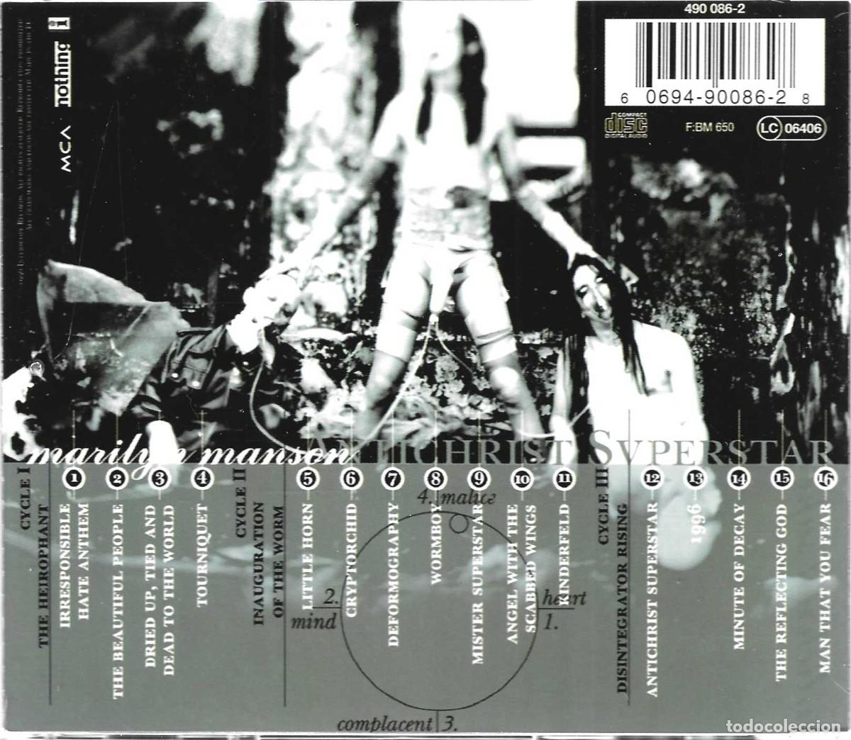 CDs de m&uacute;sica: MARILYN MANSON &uml;ANTICHRIST SUPERSTAR&uml; (CD) - Foto 3