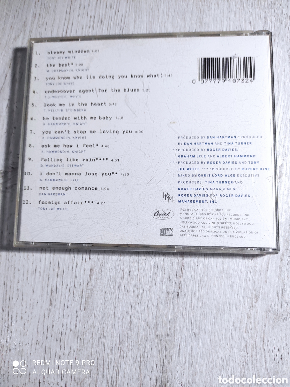CDs de m&uacute;sica: TURNER FOREIGN AFFAIR - Foto 2