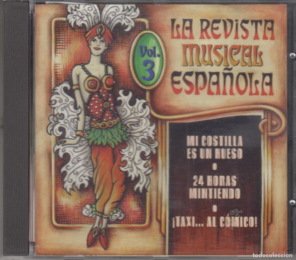 CDs de m&uacute;sica: La revista musical espa&ntilde;ola cd Vol. 3 Mi costilla es un hueso Taxi al c&oacute;mico 1998