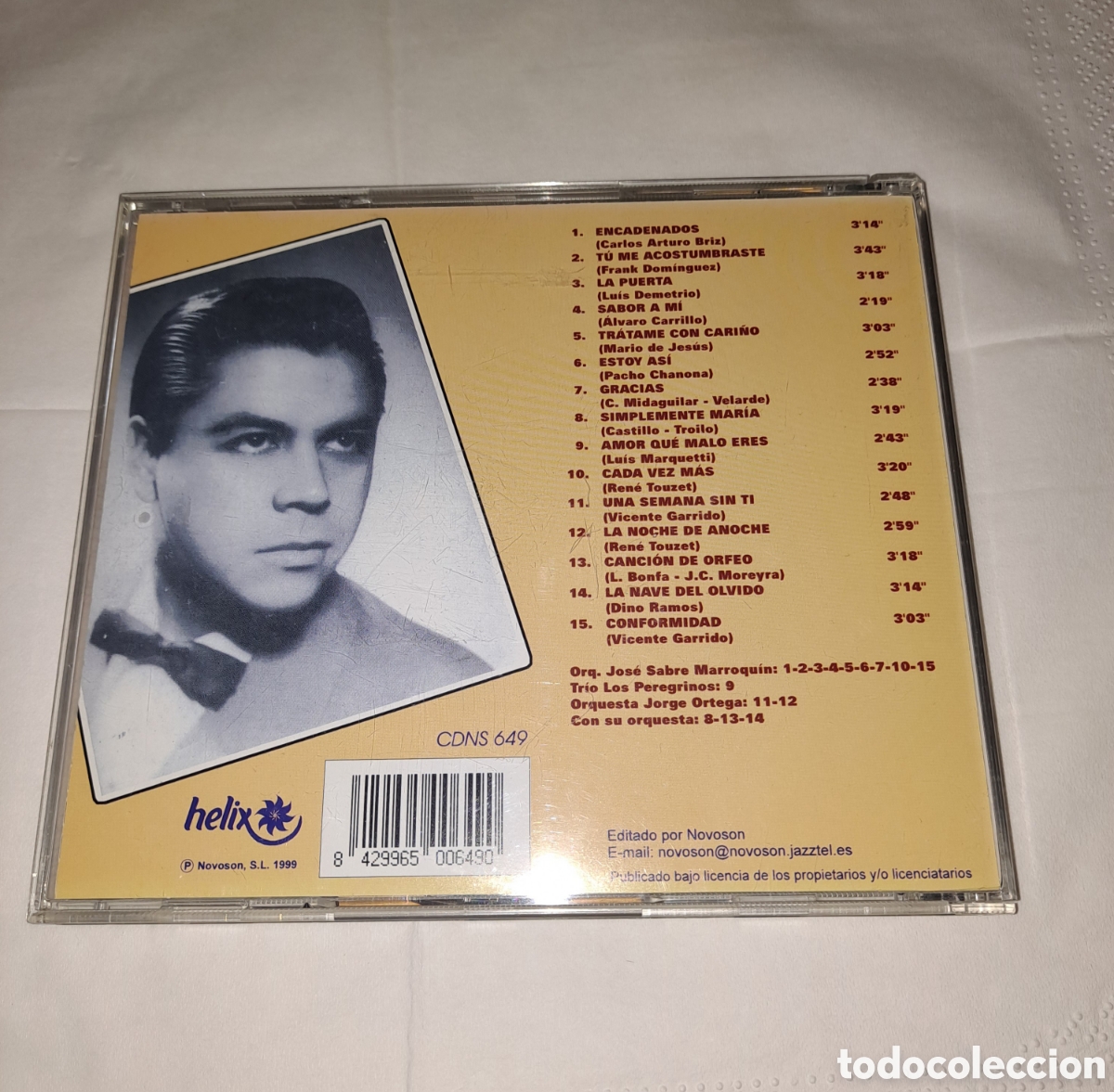 CDs de m&uacute;sica: Lucho Gatica &rdquo;Selecci&oacute;n de boleros&rdquo; - Foto 2