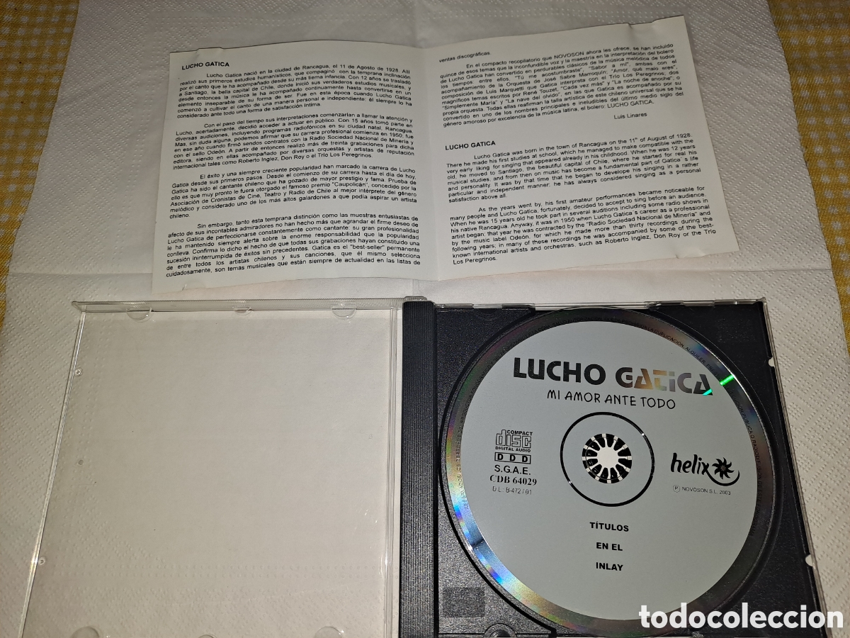 CDs de m&uacute;sica: Lucho Gatica &rdquo;Selecci&oacute;n de boleros&rdquo; - Foto 7