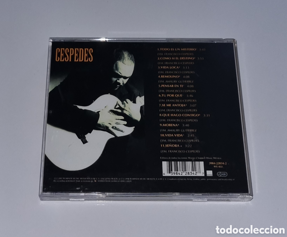 CDs de m&uacute;sica: FRANCISCO C&Eacute;SPEDES / CD 1997 / VIDA LOCA - Foto 3