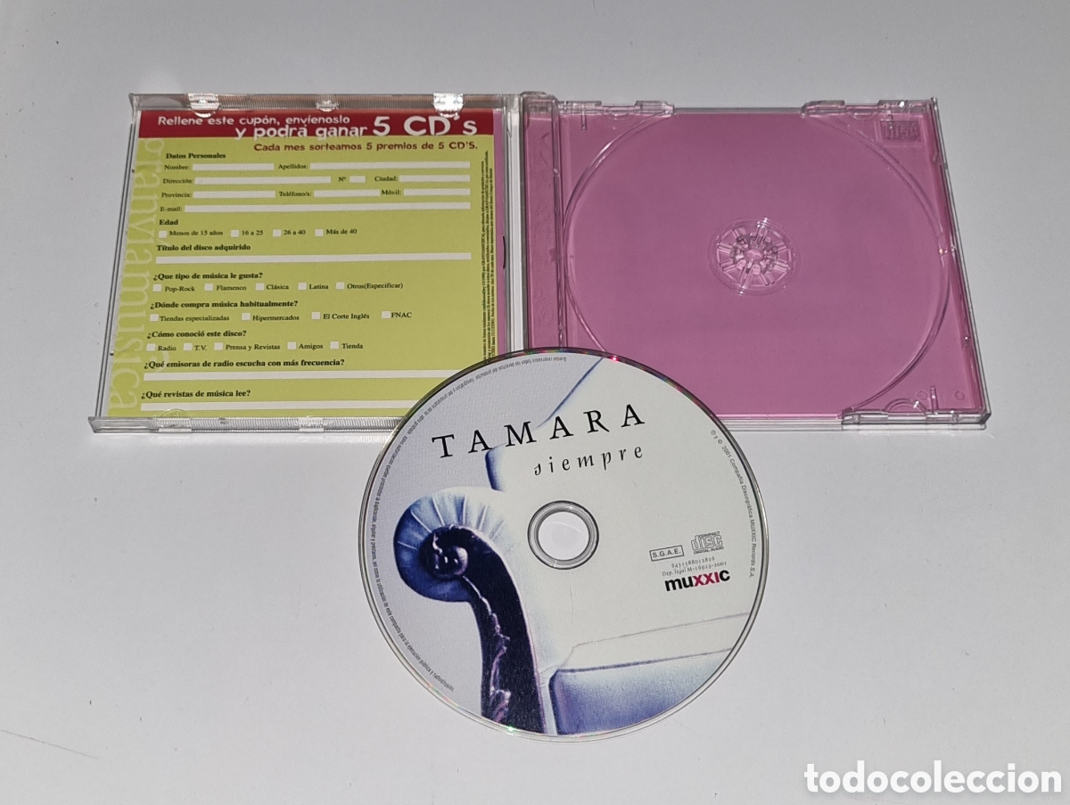 CDs de m&uacute;sica: TAMARA / CD 2001 / SIEMPRE - Foto 2