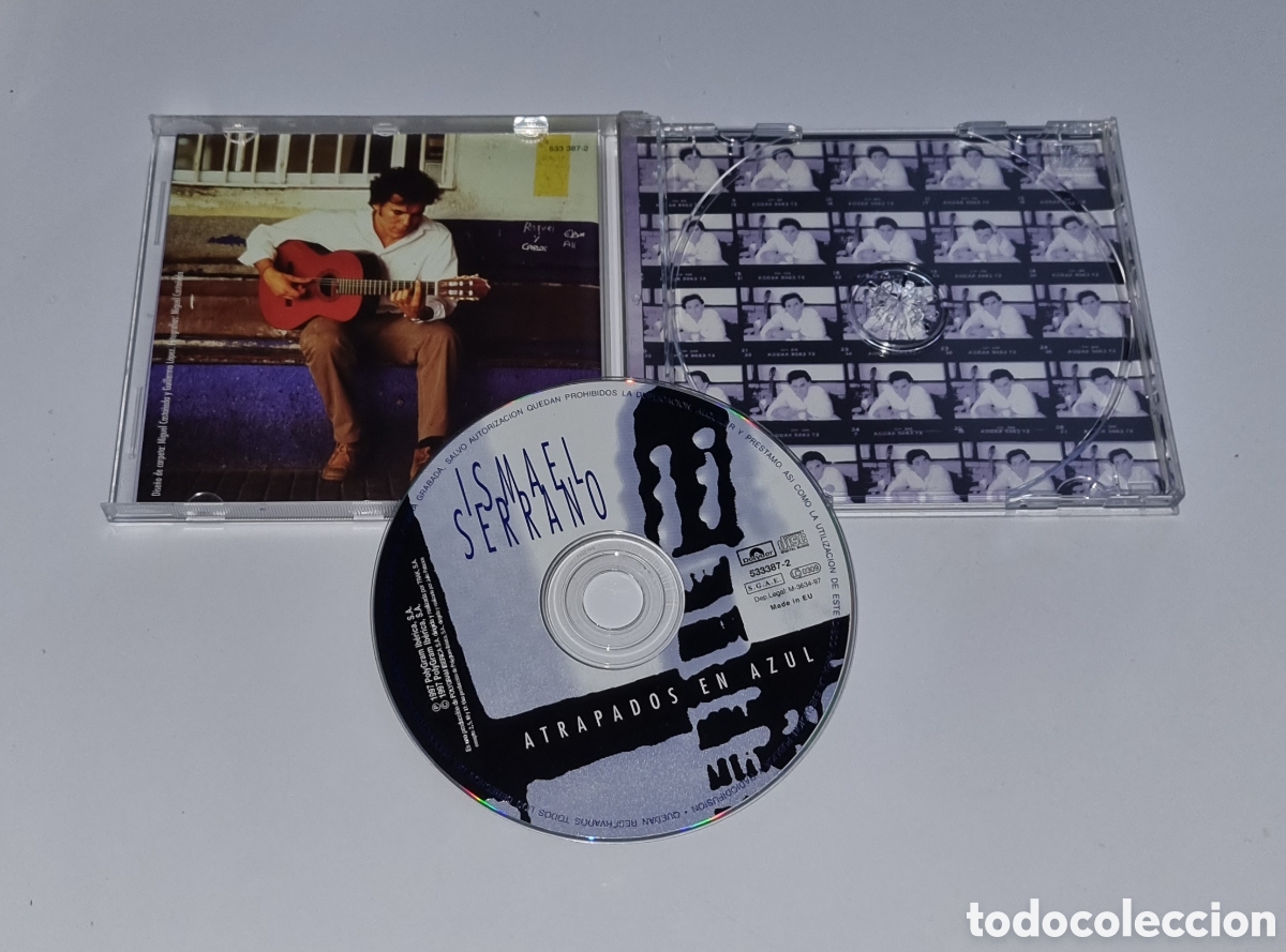 CDs de m&uacute;sica: ISMAEL SERRANO / CD 1997 / ATRAPADOS EN AZUL - Foto 2