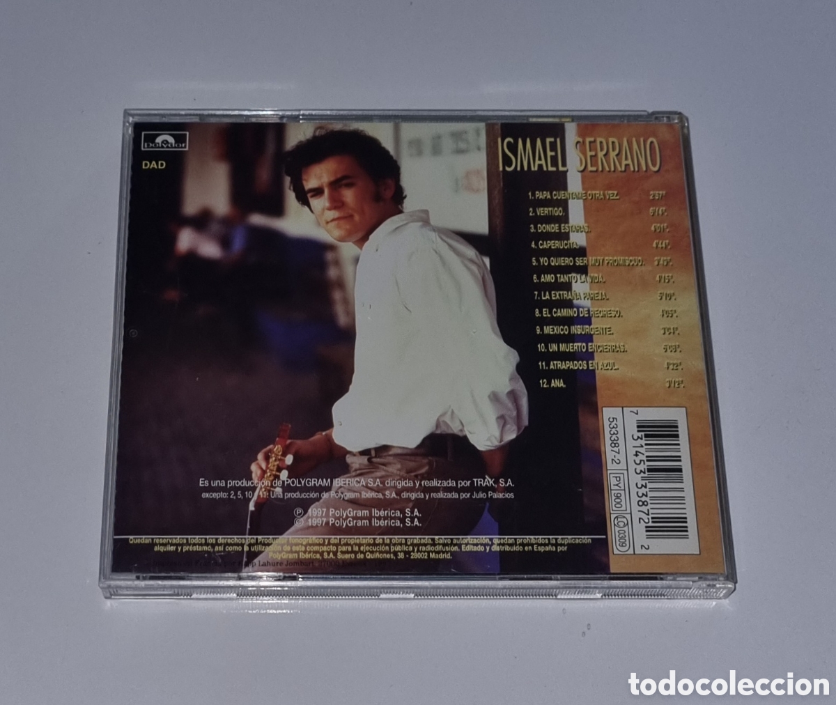 CDs de m&uacute;sica: ISMAEL SERRANO / CD 1997 / ATRAPADOS EN AZUL - Foto 3