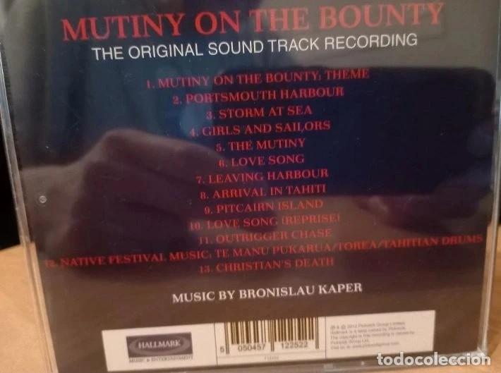 CDs de m&uacute;sica: CD SOUNDTRACK: MUTINY ON THE BOUNTY - Foto 3