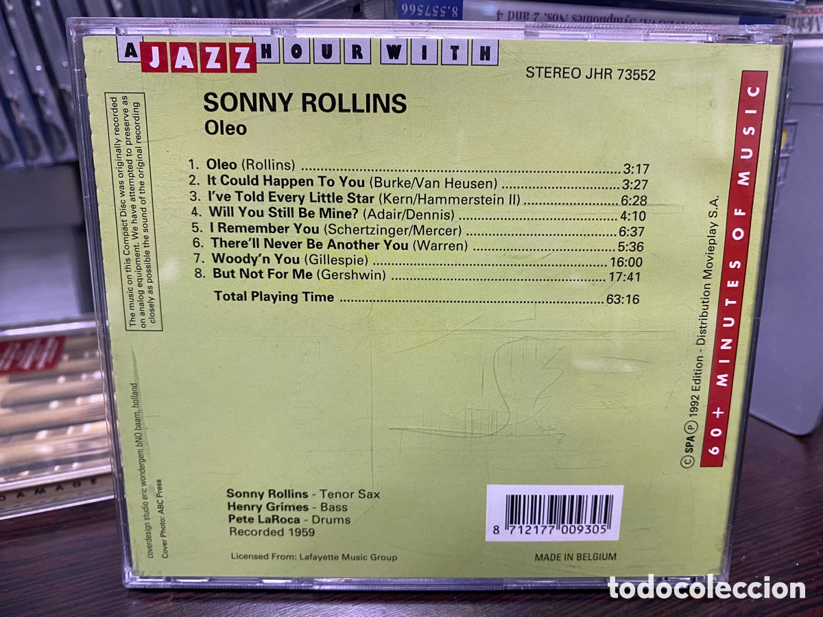 CDs de m&uacute;sica: Sonny Rollins - Oleo (CD) - Foto 2