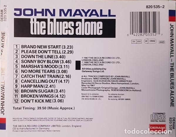 CDs de m&uacute;sica: John Mayall &ndash; The Blues Alone - Foto 2