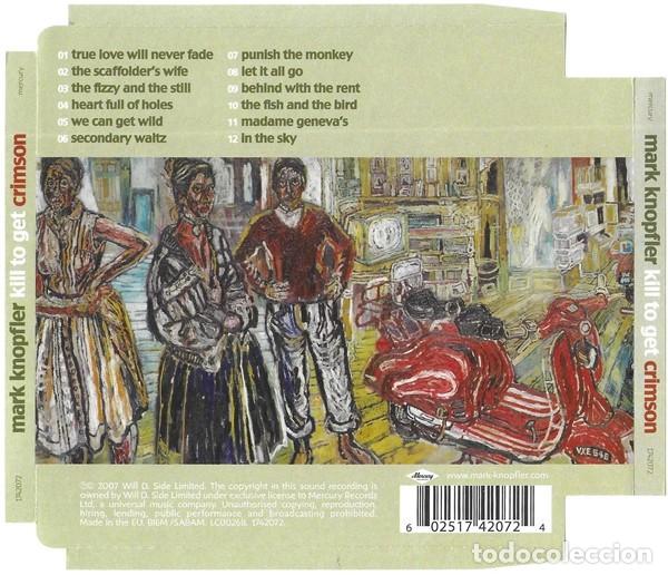 CDs de m&uacute;sica: Mark Knopfler &ndash; Kill To Get Crimson - Foto 2