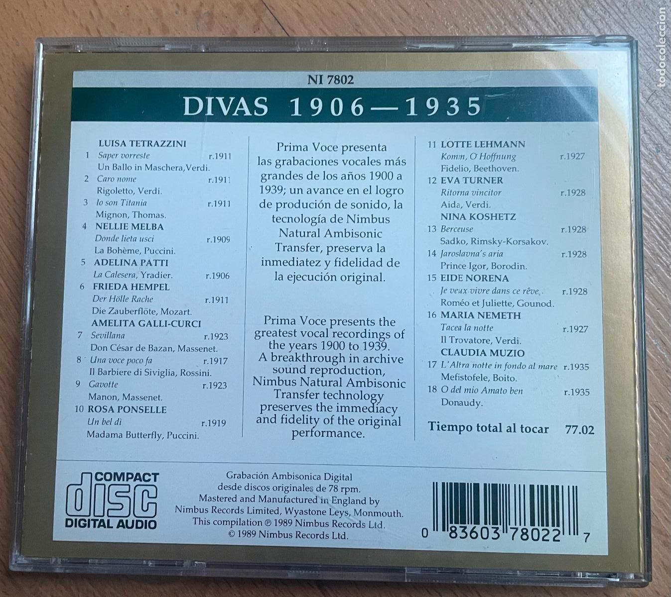 CDs de m&uacute;sica: GREAT SINGERS 1909-1938, PRIMA VOCE - Foto 4