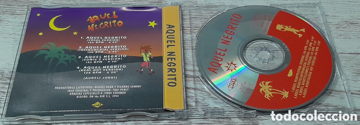 CDs de m&uacute;sica: AQUEL NEGRITO - CDSINGLE - 4 VERSIONES - Foto 2