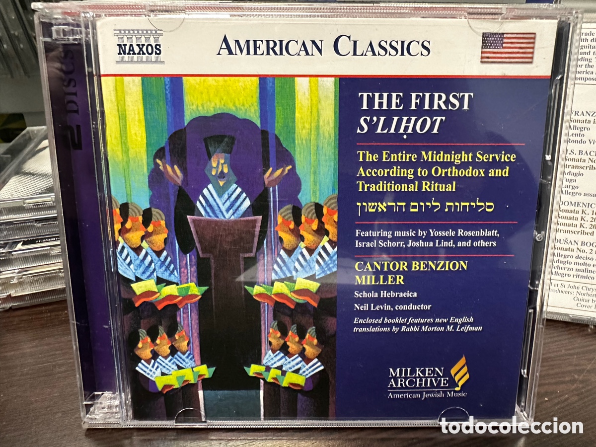 CDs de Musique: Cantor Benzion Miller - Schola Hebraeica &bull; Neil Levin - The First S'Liḥot (2xCD, Album)