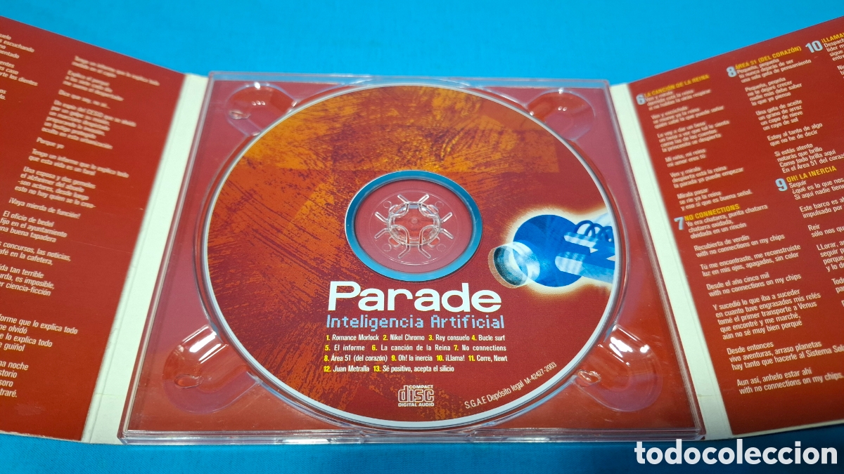 CDs de m&uacute;sica: PARADE - INTELIGENCIA ARTIFICIAL 2003 - Foto 3