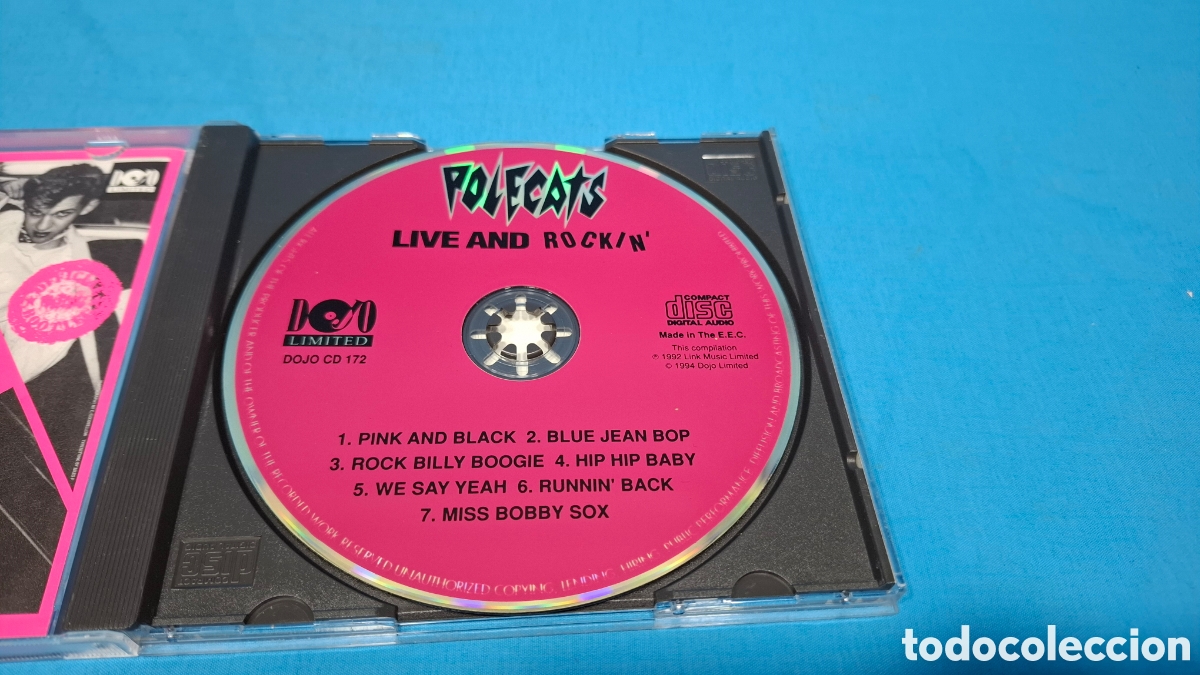 CDs de m&uacute;sica: POLECATS - LIVE AND ROCKIN, 1992 - Foto 3