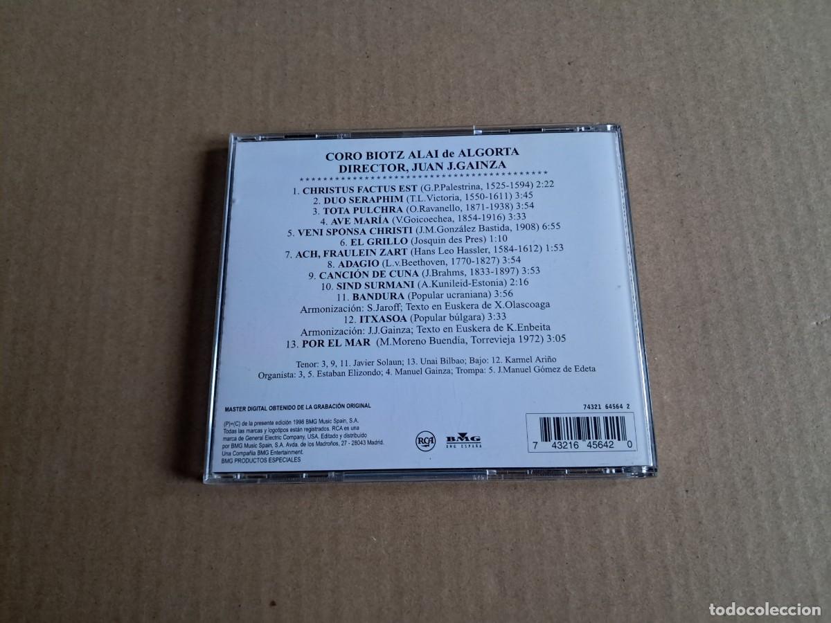CDs de m&uacute;sica: BIOTZ ALAI - ALGORTA CD 1998 - Foto 3