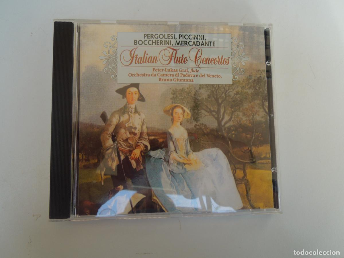 CDs de m&uacute;sica: PERGOLESI- PICCINNI- BOCHERINI -MERCADANTE - ITALIAN FLUTE CONCERTOS - PETER-LUKAS- BRUNO GIURANNA -