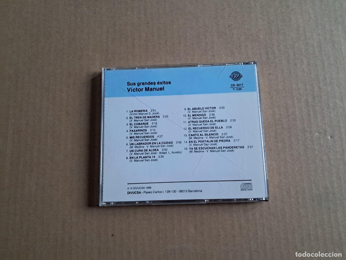 CDs de m&uacute;sica: VICTOR MANUEL - GRANDES EXITOS CD 1988 - Foto 3