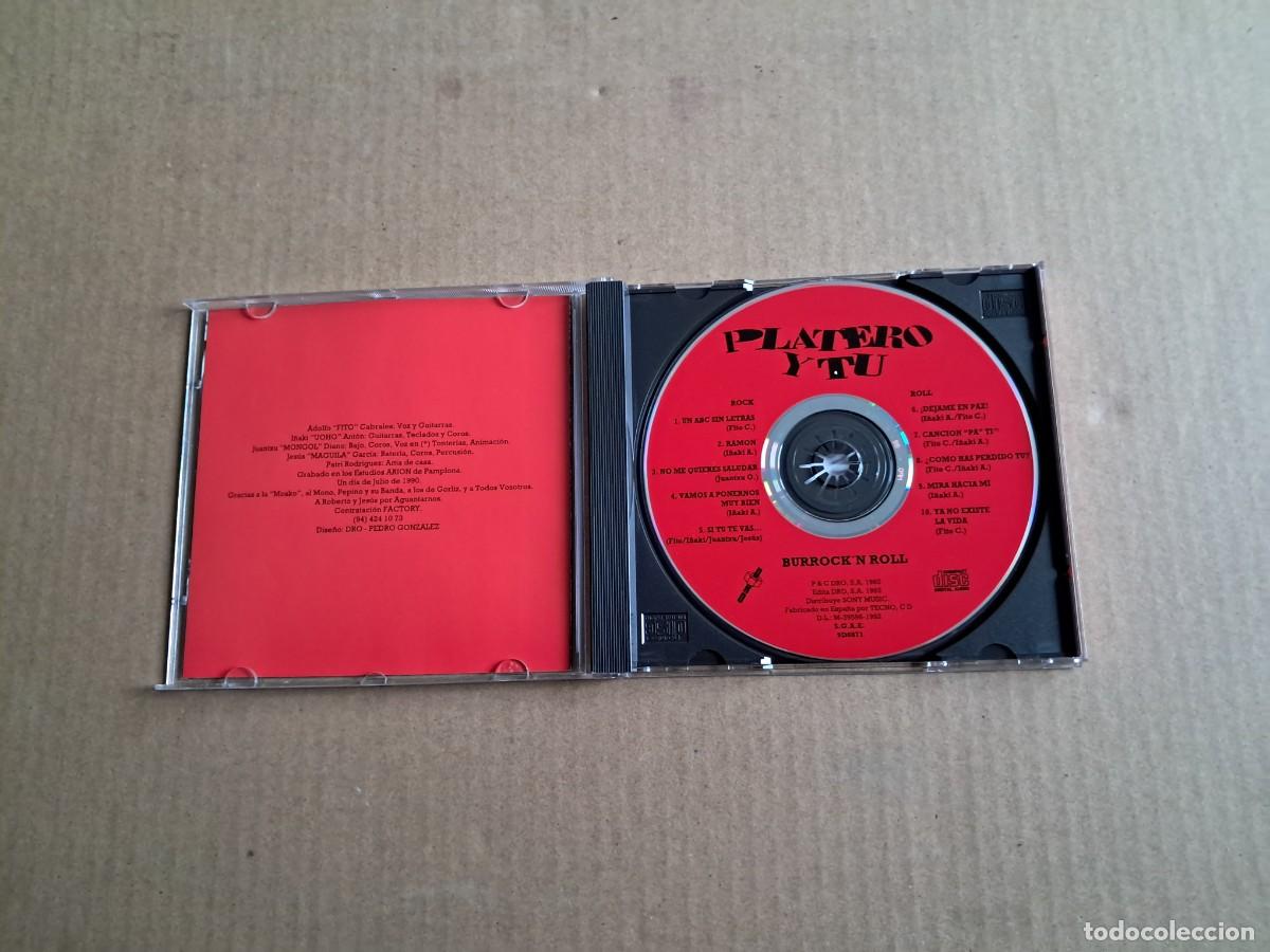 CDs de m&uacute;sica: PLATERO Y TU - BURROCK&acute;N ROLL CD 1992 - Foto 2