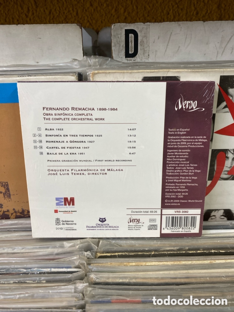 CDs de m&uacute;sica: Fernando Remacha - Obra Sinf&oacute;nica Completa Precintado - Foto 2