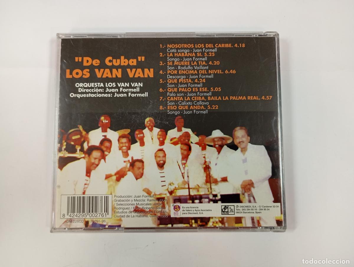 CDs de m&uacute;sica: DE CUBA LOS VAN VAN. CON SALSA FORMELL. CD. TDKCD94 - Foto 2