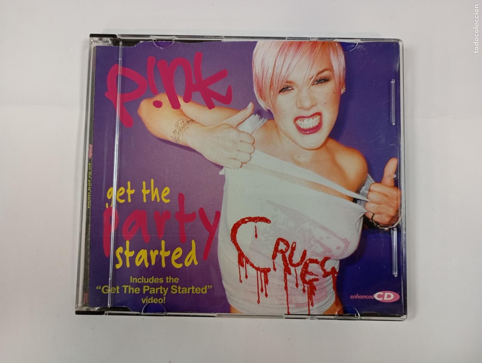 CDs de m&uacute;sica: PINK GET THE PARTY STARTED. SINGLE CD. TDKCD93 - Foto 1