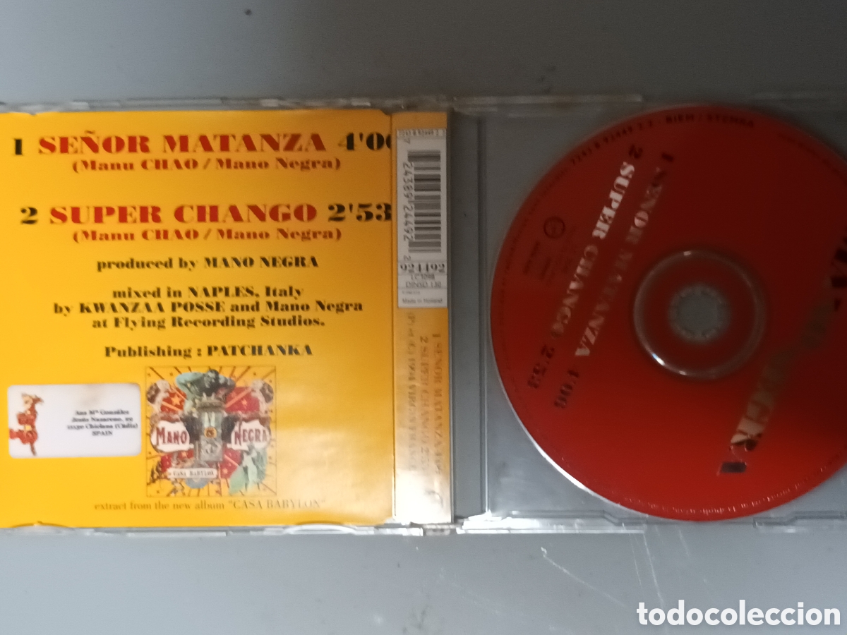CDs de m&uacute;sica: Mano negra se&ntilde;or matanza maxi-cd - Foto 2